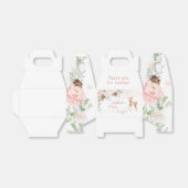 冬の赤面ピンクの最初の誕生日の鹿 フェイバーボックス (折り畳みなし)