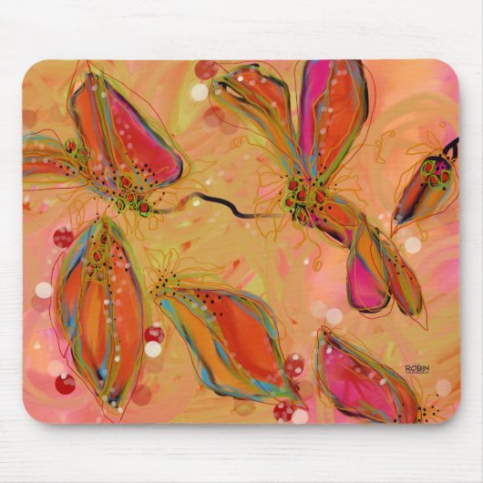 冬の赤面マウスパッド マウスパッド (正面)