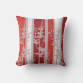 冬の赤 クッション (正面)