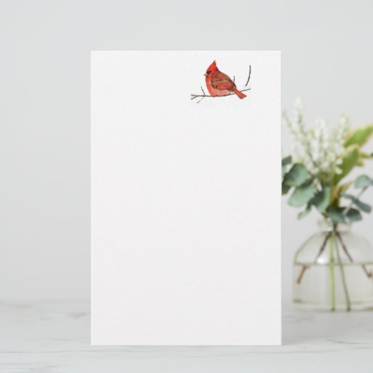 冬の赤 便箋 (スタンド正面)