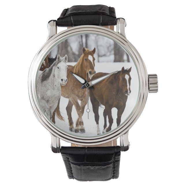 冬の走の景色 腕時計 (正面)