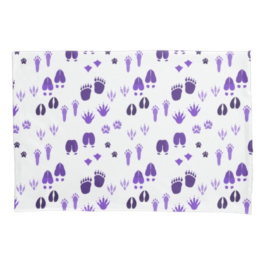 冬の足跡 枕カバー (正面)