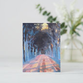 冬の路地 ポストカード (スタンド正面)