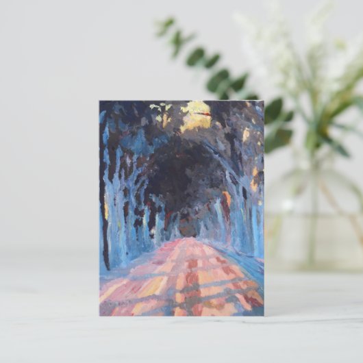 冬の路地 ポストカード (スタンド正面)