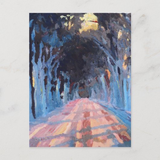 冬の路地 ポストカード (正面)