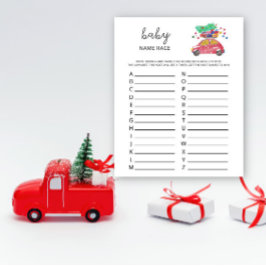 冬の車のベビー名のレースゲーム