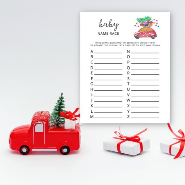 冬の車の赤ちゃん名前当てレースゲーム (クリエイターアップロード済み)