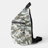 冬の軍用迷彩パターン スリングバッグ (右コーナー)