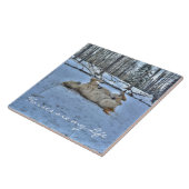 冬の転が雪の白馬 タイル (側面)