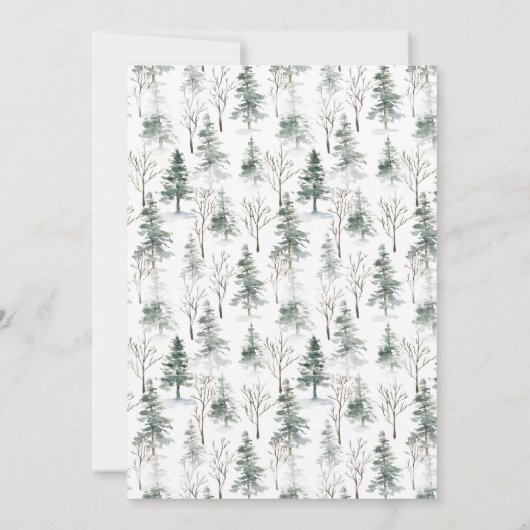 冬の輝き |ホリデーパーティー招待状 招待状 (裏面)