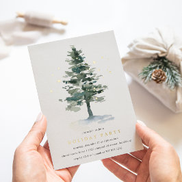 冬の輝き |ホリデーパーティー 箔招待状