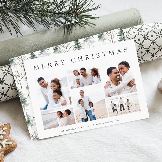 冬の輝き |写真コラージュカード シーズンカード