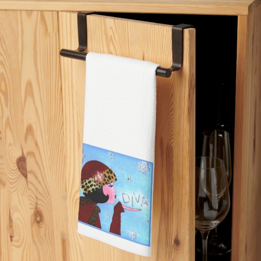 「冬の輝き」 DIVAキッチンタオル キッチンタオル (三つ折り)