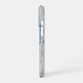 冬の農園で黒いアパロオーサの馬 iPhone 16ケース (左側面)