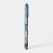 冬の農園で黒いアパロオーサの馬 iPhone 16ケース (右側面)