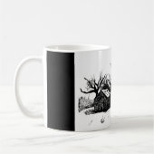 冬の農場の景色が美しいマグカップ コーヒーマグカップ (左)