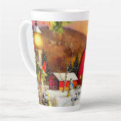 冬の農場 カフェラテマグ (左アングル)