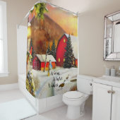 冬の農場 シャワーカーテン (インサイチュ)