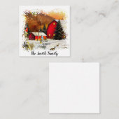 冬の農場 ノートカード (正面/裏面)