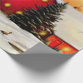 冬の農場 ラッピングペーパー (角)