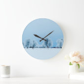 冬の農場 ラージ壁時計 (ホーム)