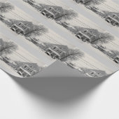 冬の近所の包装紙 ラッピングペーパー (角)