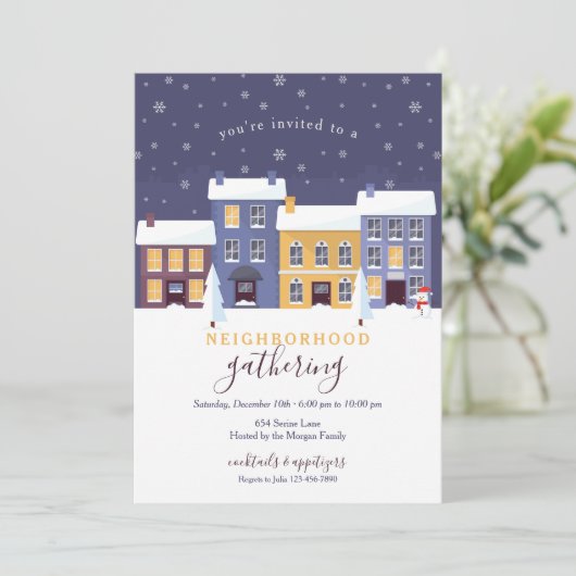 冬の近隣招待状 招待状 (スタンド正面)