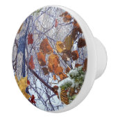 冬の迷彩柄カモフラージュ絵画ズ セラミックノブ (右)