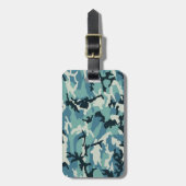 冬の迷彩柄パターン ラゲッジタグ (正面縦)