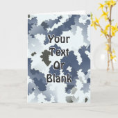 冬の迷彩 カード (黄色い花)