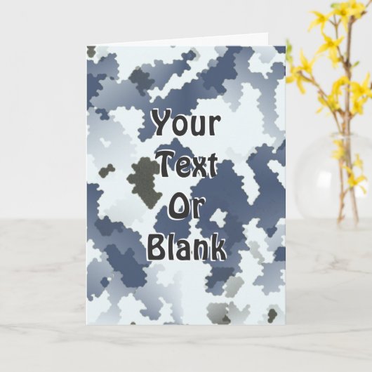 冬の迷彩 カード (黄色い花)