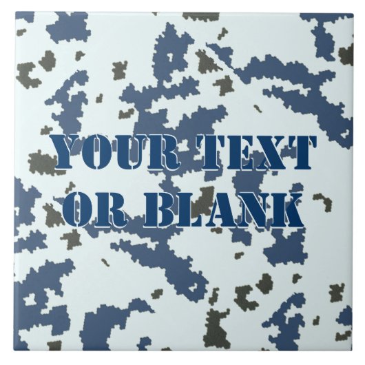 冬の迷彩 タイル (正面)