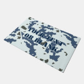 冬の迷彩 ドアマット (アングル)