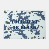 冬の迷彩 ドアマット (正面)