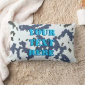 冬の迷彩 ランバークッション (ブランケット)