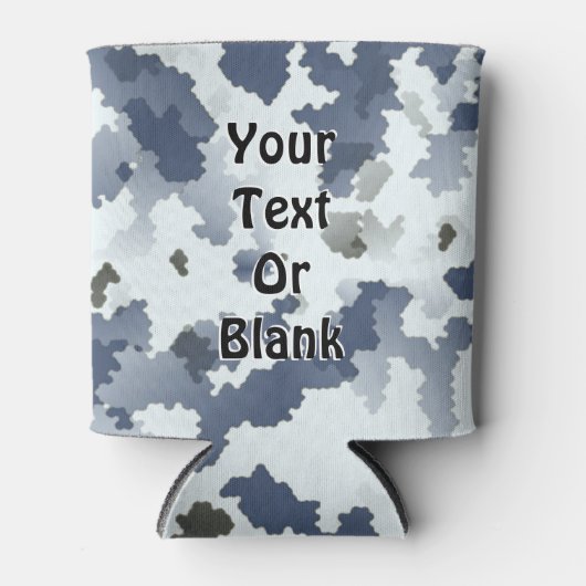 冬の迷彩 缶クーラー (正面)