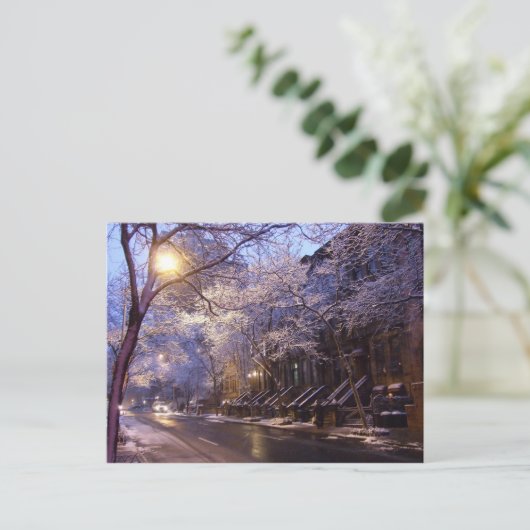 冬の通り ポストカード (スタンド正面)