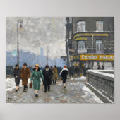 冬の通り | ポール・フィッシャー ポスター (正面)