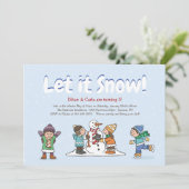 冬の遊びのお誘い 招待状 (スタンド正面)