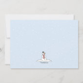 冬の遊びのお誘い 招待状 (裏面)