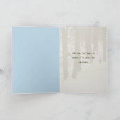 冬の道の写真撮影の挨拶状 カード (内部)