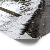 冬の道路シーン ポスター (角)