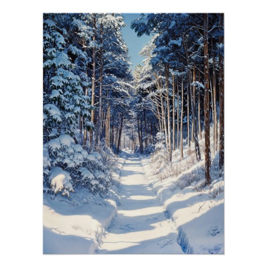 冬の道 ポスター (正面)