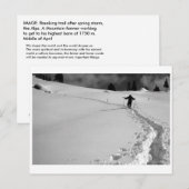 冬の道 ポストカード (正面/裏面)