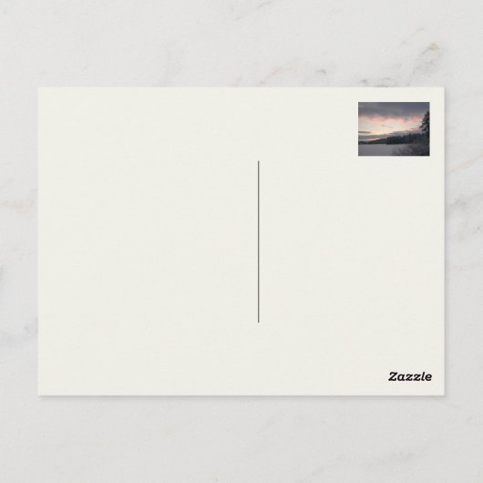 冬の道 ポストカード (裏面)