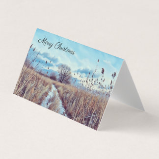 冬の道 – 空白の