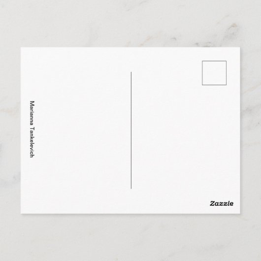 冬の遭遇 ポストカード (裏面)