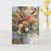 冬の配置 カード (黄色い花)