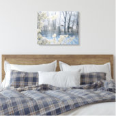 冬の野牛 キャンバスプリント (インサイチュ (寝室))