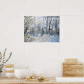 冬の野牛 ポスター (キッチン)